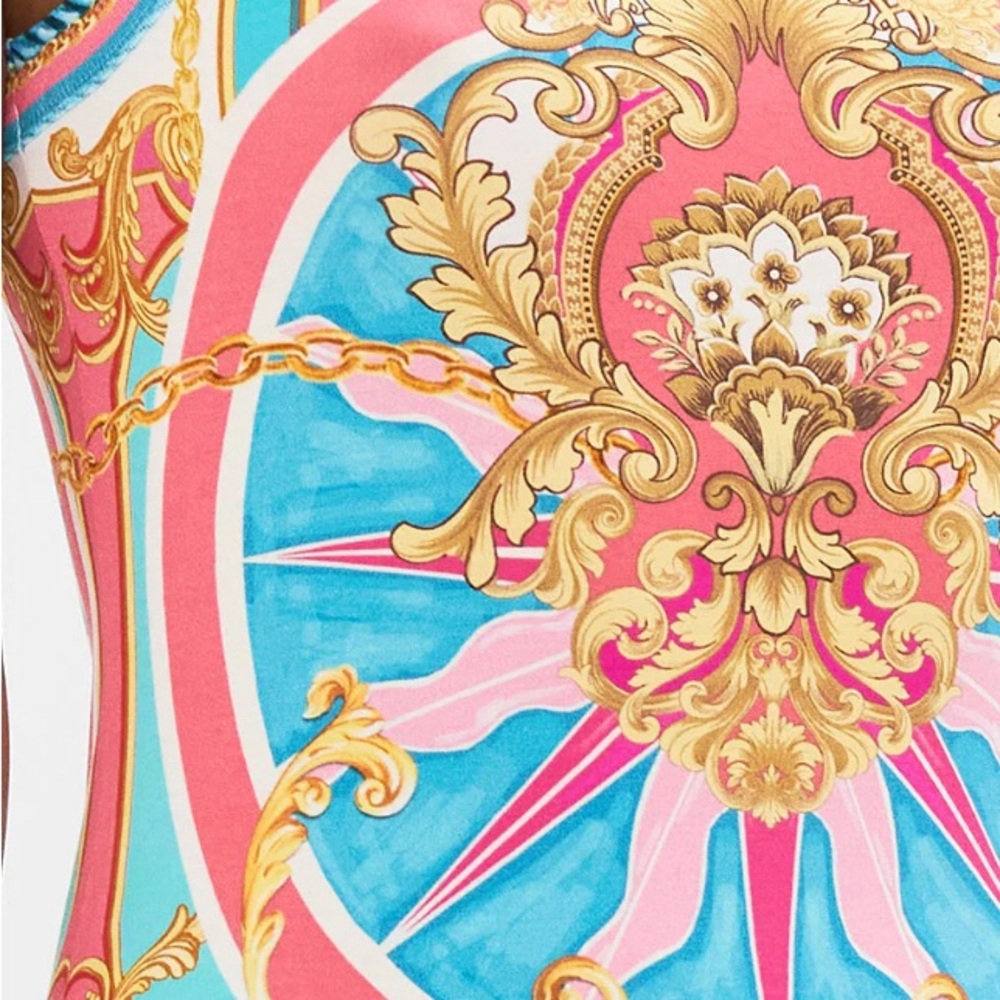 Jane & Delancey 🌹 shirt, top blouse tunic sleeve button collar paisley nautical - Picture 11 of 12